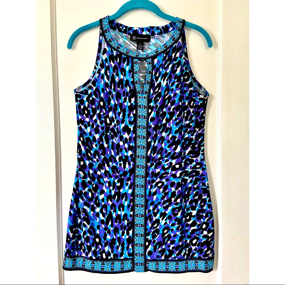 INC Multicolored Sleeveless Tunic Size Small